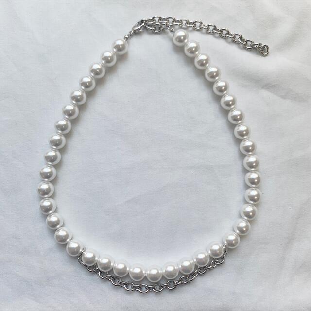 changeable pearl necklace 2way chain