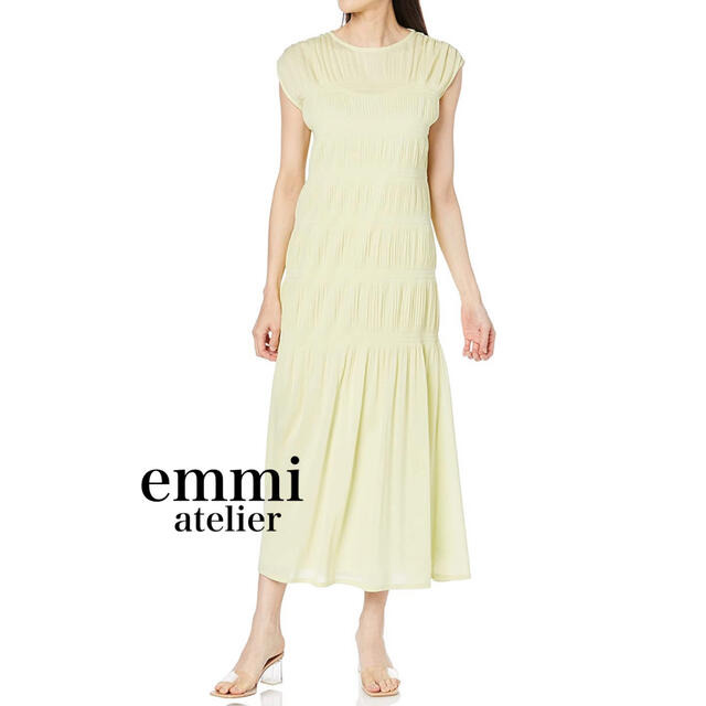 emmi atelier(エミアトリエ)の【emmi atelier/エミ アトリエ】マジョリカプリーツカットワンピ レディースのワンピース(ロングワンピース/マキシワンピース)の商品写真