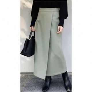 SLOBE IENA ウォッシャブルフラノAラインスカート◆