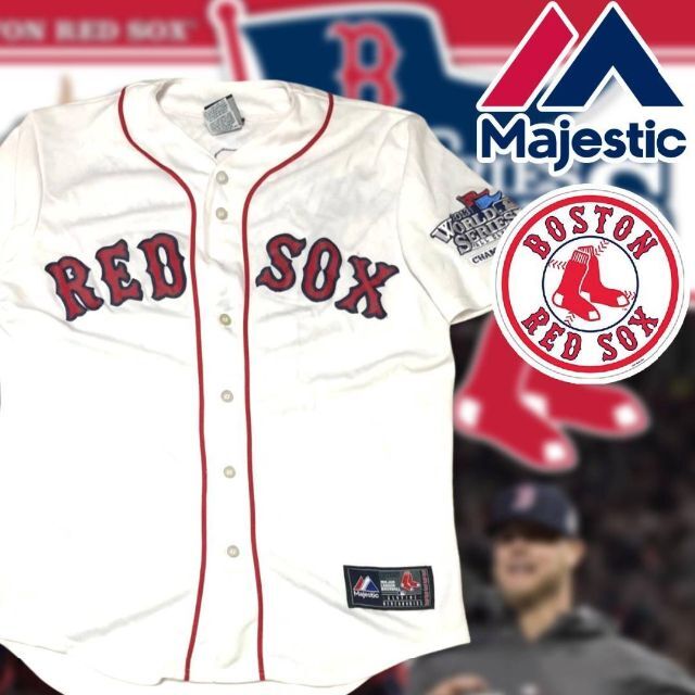 Majestic(マジェスティック)のマジェスティック レッドソックス ゲームシャツ M MLB Majestic メンズのトップス(ジャージ)の商品写真