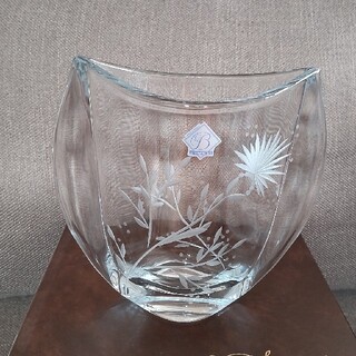 ボヘミア クリスタル(BOHEMIA Cristal)のラスカボヘミア　花びん ファントム　切り子(花瓶)