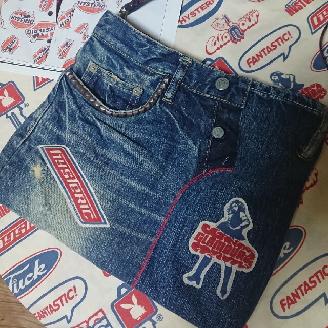 HYSTERIC GLAMOUR(ヒステリックグラマー)の専用 デニムショルダーバッグ サコッシュ レディースのバッグ(ショルダーバッグ)の商品写真