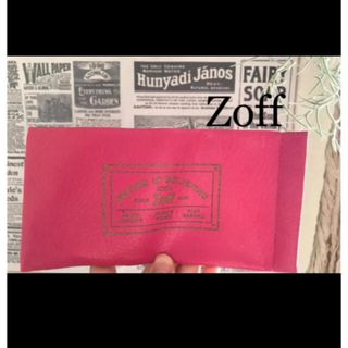 ゾフ(Zoff)のZoff ゾフ　柔らか　携帯用　メガネケース　ピンク(サングラス/メガネ)