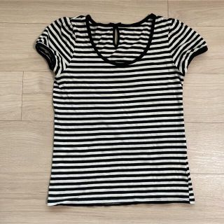 ダブルクローゼット(w closet)のボーダーTシャツ(Tシャツ(半袖/袖なし))