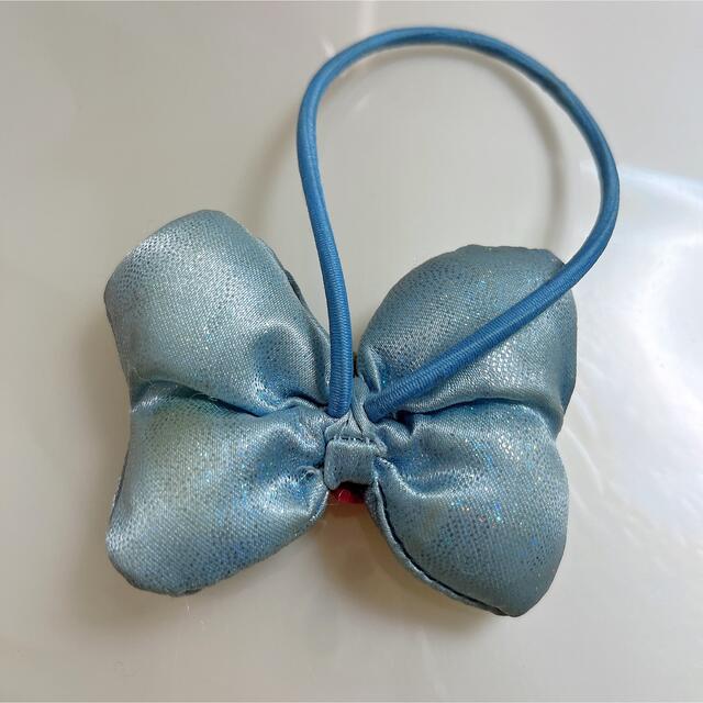 Disney - Disney ♡⃛ ミニーマウス ヘアゴム リボン ブルーの Disney - Disney ♡⃛ ミニーマウス ヘアゴム リボン ブルーの