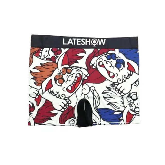 LATESHOW(レイトショー)のLATESHOW(レイトショー)メンズ ボクサーパンツ 狛犬 M-LL ベージュ メンズのアンダーウェア(ボクサーパンツ)の商品写真