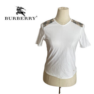 バーバリー(BURBERRY)のBURBERRY LONDON バーバリー　ロンドン　Tシャツ　半袖　白　M(Tシャツ(半袖/袖なし))