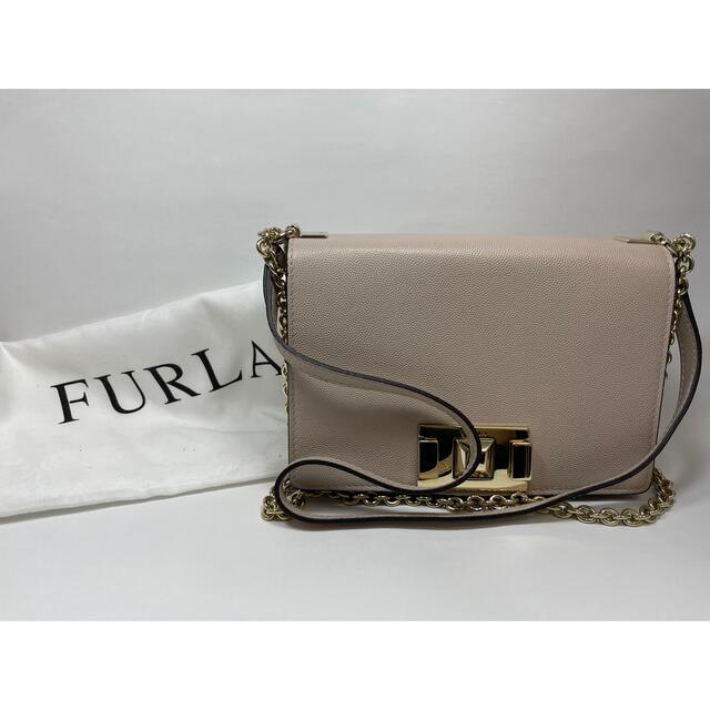 【美品】FURLA フルラ　ショルダーバッグ　ハンドバッグ　ベージュ