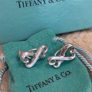 Tiffany K18PG ダブル ラビングハート ダイヤモンド ピアス 美品 | www