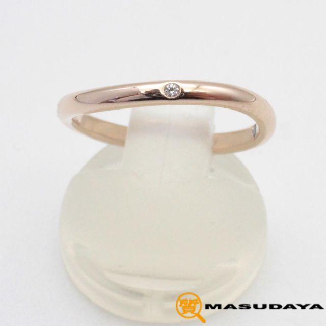 アイプリモウェヌスリングK18PG/D0.006ct/2.43g【美品】 レディースのアクセサリー(リング(指輪))の商品写真