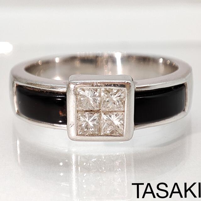 日本最大の TASAKI タサキ ジュウル（神楽坂宝石） オニキス ダイヤ リング(指輪)