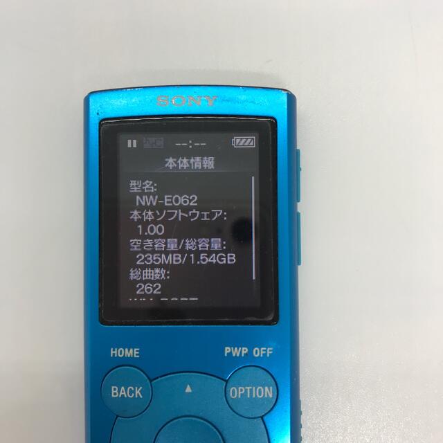 概ね美品 SONY WALKMAN NW-E062 rd14c14tn スマホ/家電/カメラのオーディオ機器(ポータブルプレーヤー)の商品写真