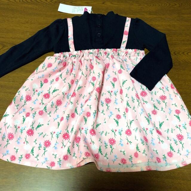 AEON(イオン)のワンピース❁ 女の子 90cm＊ 花柄 キャミソール キッズ/ベビー/マタニティのキッズ服女の子用(90cm~)(ワンピース)の商品写真