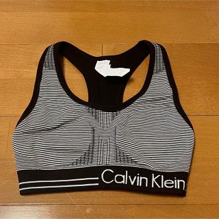 カルバンクライン(Calvin Klein)の【カルバンクライン】ボーダー フィットネス(ブラ)