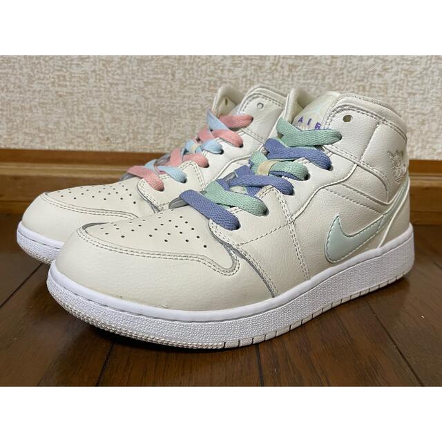 NIKE - NIKE AIR JORDAN 1 MID 555112-035 24.5cm の通販 by ❌⭕️'s