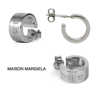 【新品】Maison Margiela シングルフープピアス ナンバーロゴ