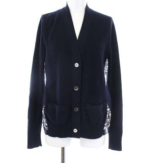 限定 クーポン10% サカイ sacai カーディガン 長袖 切替 プリーツ 総柄
