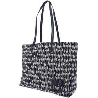 miumiu - ミュウミュウ ジャカードロゴ入り レザー トートバッグ