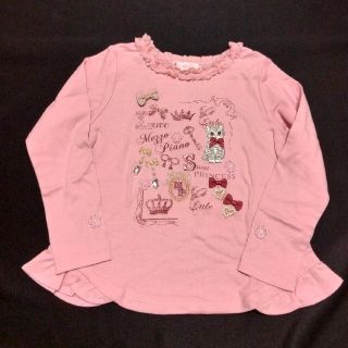 メゾピアノ(mezzo piano)の新品メゾピアノ120 猫ねこ　ピンク(Tシャツ/カットソー)