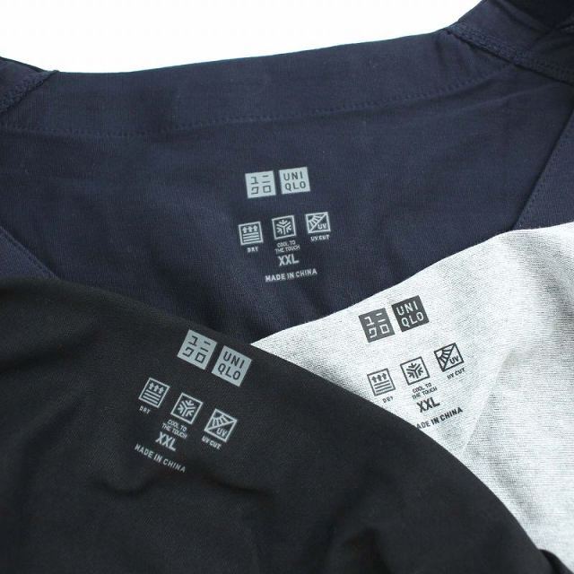 UNIQLO(ユニクロ)のユニクロ 20SS エアリズムUV カットソーカーディガン 3点セット XXL メンズのトップス(カーディガン)の商品写真