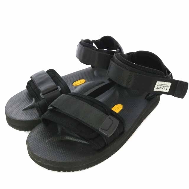 suicoke(スイコック)のスイコック サンダル ストラップ ベルクロ フラット 7 25cm 黒 レディースの靴/シューズ(サンダル)の商品写真