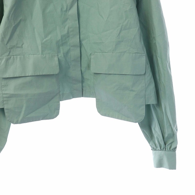 Ameri VINTAGE(アメリヴィンテージ)のアメリヴィンテージ ポケットシャツ ショート 長袖 F グリーン ミント レディースのトップス(シャツ/ブラウス(長袖/七分))の商品写真