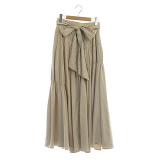 ココディール(COCO DEAL)のココディール 21SS ロングスカート フレア シャーリング リボン 1(ロングスカート)