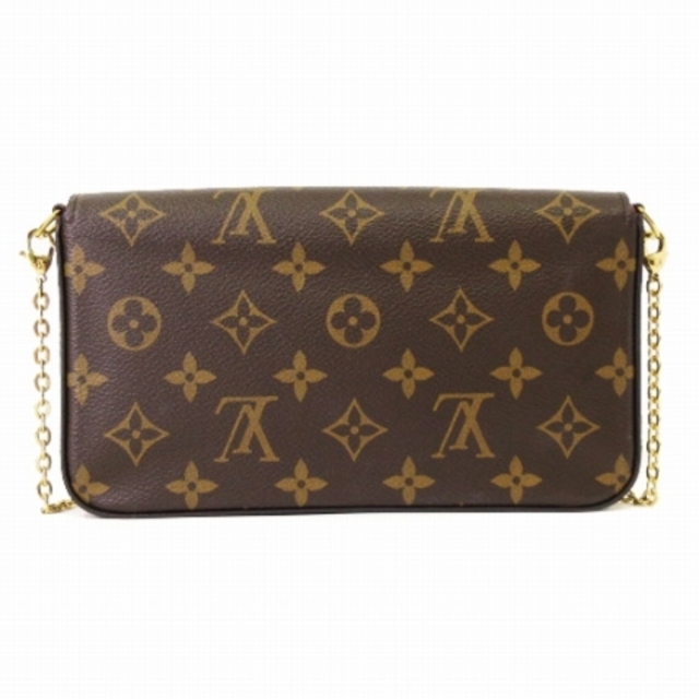 【Aランク】LOUIS VUITTON ルイヴィトン モノグラム ポシェット・フェリシー ショルダーバッグ M61276 フューシャ ゴールド金具【ISEYA】