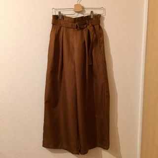 メルロー(merlot)のベルト付ハイウエストワイドパンツ(その他)