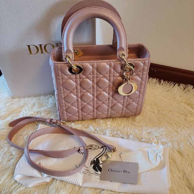 Dior - Dior ハンドバッグ　レディディオール　ピンク