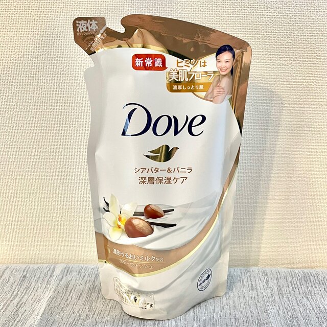 Unilever(ユニリーバ)の〈3袋セット〉Dove ダヴ ボディウォッシュ シアバター&バニラ 詰替用 コスメ/美容のボディケア(ボディソープ/石鹸)の商品写真