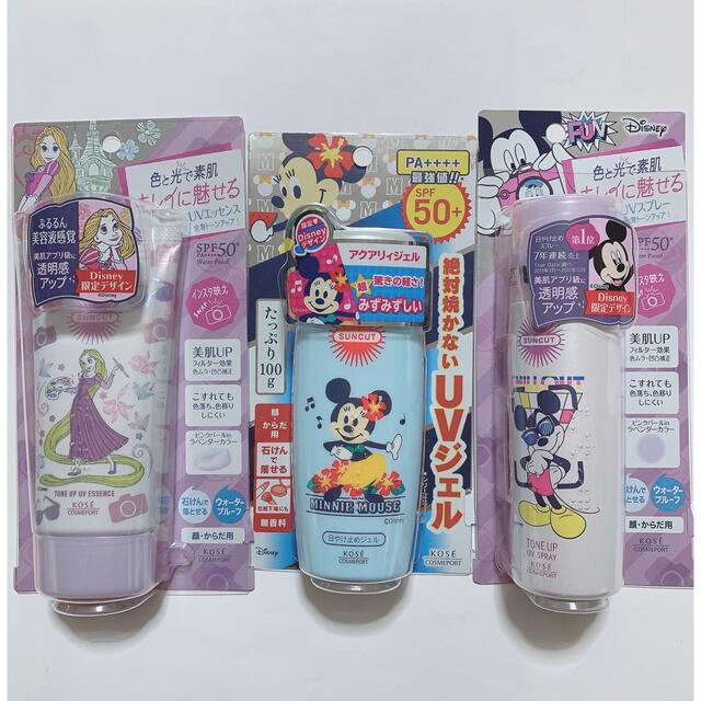 KOSE COSMEPORT(コーセーコスメポート)の【KOSE】Disney ★限定デザイン サンカット 日焼け止め 3点セット コスメ/美容のボディケア(日焼け止め/サンオイル)の商品写真