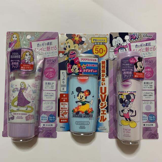 KOSE COSMEPORT(コーセーコスメポート)の【KOSE】Disney ★限定デザイン サンカット 日焼け止め 3点セット コスメ/美容のボディケア(日焼け止め/サンオイル)の商品写真