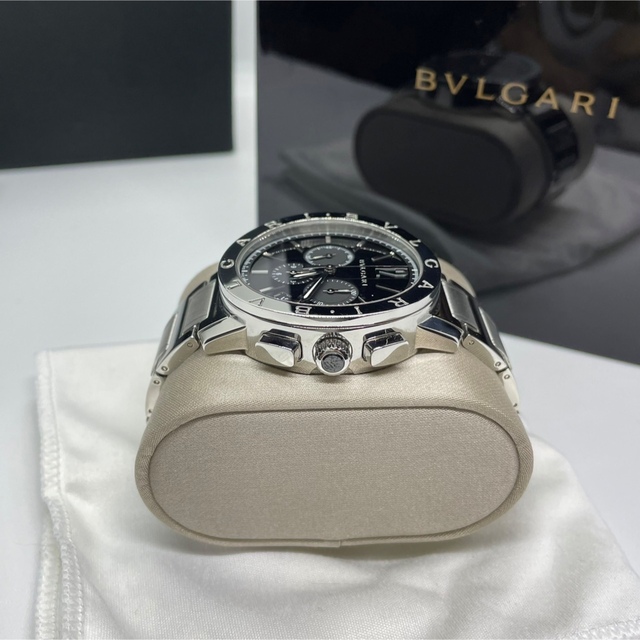 BVLGARI - BVLGARI ブルガリブルガリ BB41 SS クロノグラフ 腕時計 OH