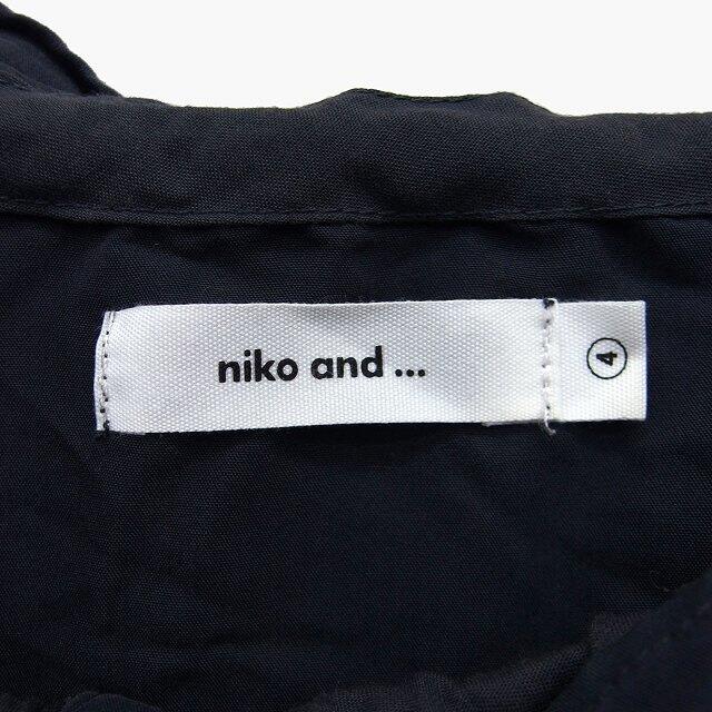 niko and...(ニコアンド)のニコアンド Niko and.. ノーカラー シャツ ブラウス 丸首 肩落ち レディースのトップス(シャツ/ブラウス(長袖/七分))の商品写真