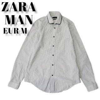 ザラ(ZARA)の【新入荷】ZARA MAN　シャツ　小紋柄　メンズ　M　スリムフィット(シャツ)