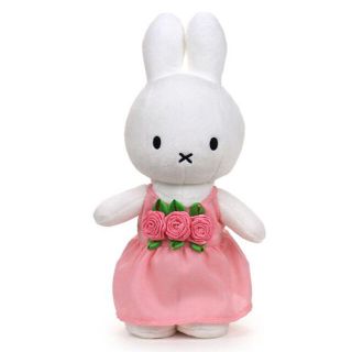 ミッフィー(miffy)の【ミッフィーぬいぐるみ】オランダローズドレスナインチェ/薔薇ボントントイズ花(ぬいぐるみ)