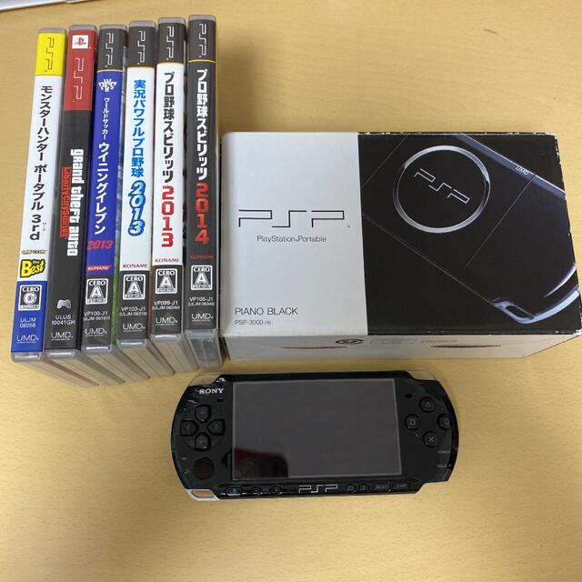 ゲームソフト/ゲーム機本体PlayStationPortable　PSP3000 ブラック ソフト付き