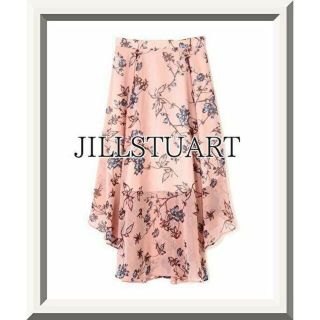 ジルスチュアート(JILLSTUART)の【JILLSTUART】ミーシャイレギュラーヘムスカート☆ピンク系(ロングスカート)