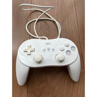 ウィー(Wii)のWii クラシックコントローラーpro  白(その他)