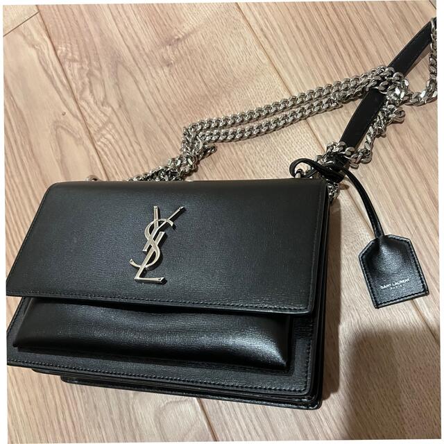 ショルダーバッグ未使用近いイヴサンローラン レディースショルダーバッグ YSL チェーンバッ