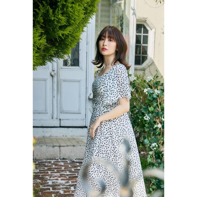 her lip to Heart Petal Midi Dress M ホワイト