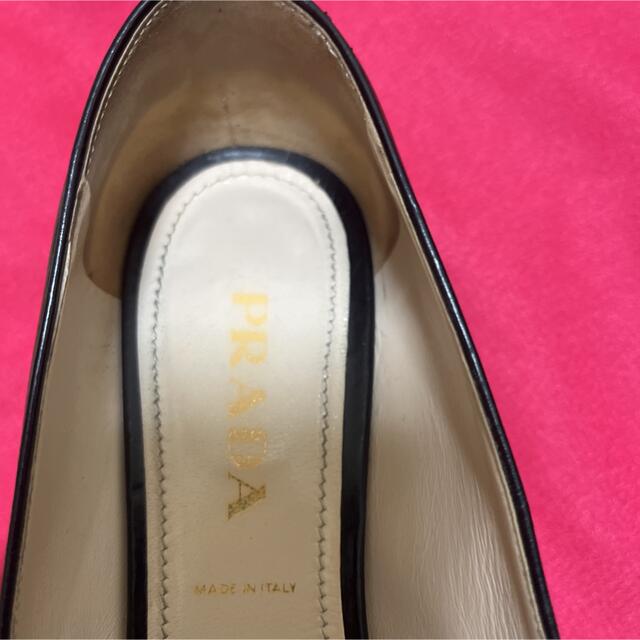 ています PRADA - プラダ PRADA パンプス リボン ロゴパンプス