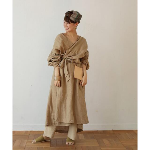 TODAYFUL(トゥデイフル)のtodayful Linen Gather Gown"リネンギャザーガウン レディースのジャケット/アウター(ミリタリージャケット)の商品写真