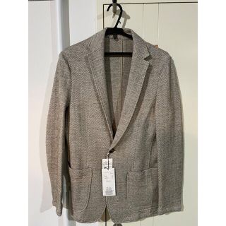 メンズビギ(MEN'S BIGI)のメンズビギ CROWDED CLOSET ヘリンボーンジャケット　ベージュ(テーラードジャケット)