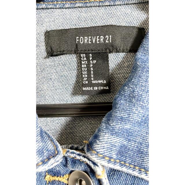 FOREVER 21(フォーエバートゥエンティーワン)のお値下げ！FOREVER21 デニムジャケット レディースのジャケット/アウター(Gジャン/デニムジャケット)の商品写真