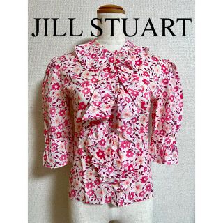 ジルスチュアート(JILLSTUART)の【激レア】JILLSTUART♡インポート♡フラワーフリルブラウス♡ジル(シャツ/ブラウス(長袖/七分))