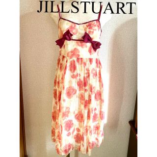 ジルスチュアート(JILLSTUART)の【美品】JILLSTUART♡シルクフラワーロングワンピース♡ジルスチュアート(ロングワンピース/マキシワンピース)