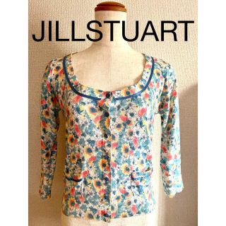 ジルスチュアート(JILLSTUART)の【レア美品】JILLSTUART♡フラワープリントカーディガン♡ジルスチュアート(カーディガン)