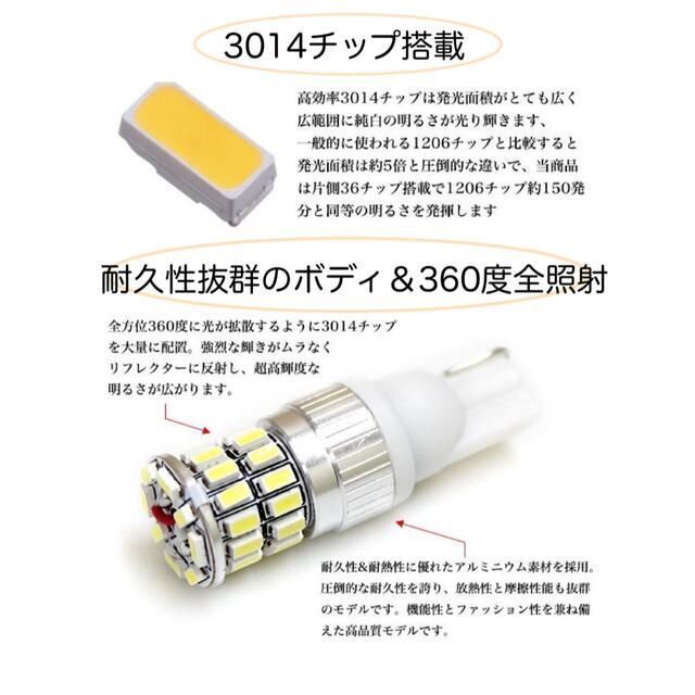 全方位チップ 超高輝度 高性能 高耐久 T10 LED　04